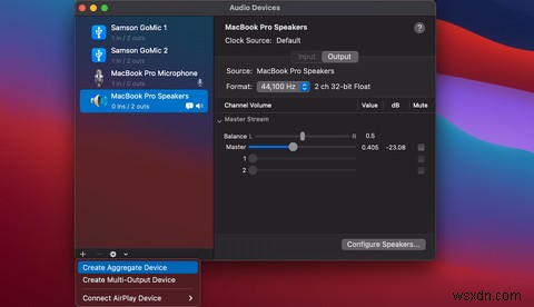 Mac用のGarageBandで複数のUSBマイクを一度に録音する方法 