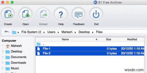 MacでZIPファイルを作成する方法 