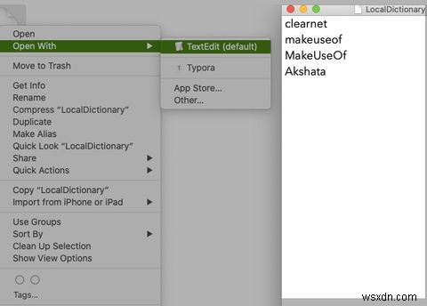 Macの組み込み辞書で単語を追加および削除する方法 