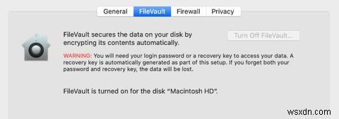 macOSでのFileVaultとは何ですか？どのように使用しますか？ 