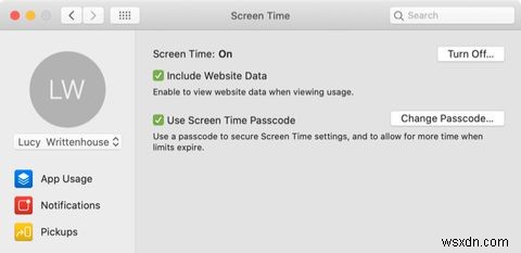 Macでスクリーンタイムのある子供向けにコンテンツを制限し、制限を設定する 