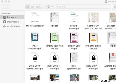 Macで最近使用したファイルを見つける5つの方法 