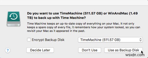 TimeMachineを使用してMacをバックアップする方法 