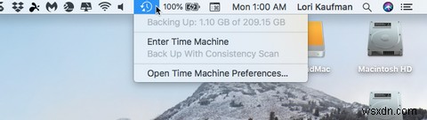 TimeMachineを使用してMacをバックアップする方法 