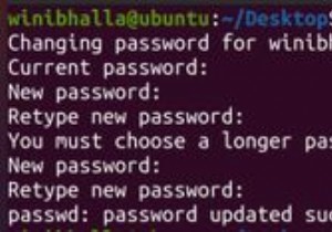 Ubuntuでパスワードを変更する方法 