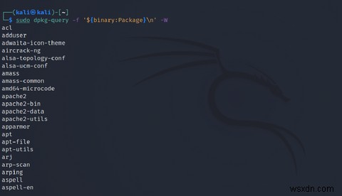APTを使用してUbuntuにインストールされているパッケージを一覧表示する方法 