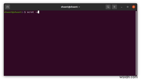 Ubuntuにscrotをインストールしてスクリーンショットをキャプチャする方法 