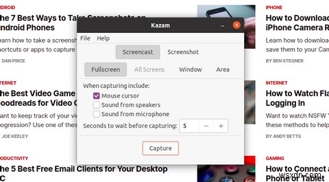 Ubuntuでスクリーンショットを撮るのに最適な6つのアプリ 