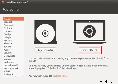 USBフラッシュドライブを使用してコンピューターにUbuntuをインストールする 