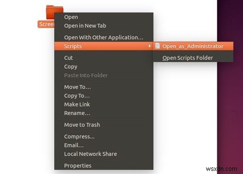 ルートとして開くをUbuntuに追加する方法右クリックメニュー 