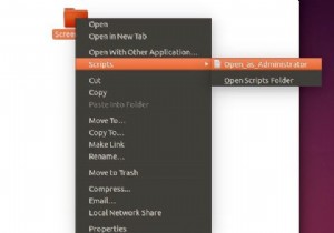 ルートとして開くをUbuntuに追加する方法右クリックメニュー 