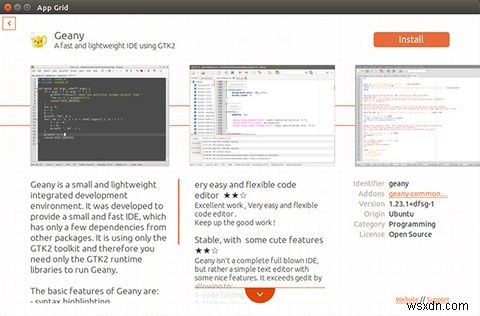 アプリグリッドはUbuntuソフトウェアセンターの高速でクリーンな代替手段です 