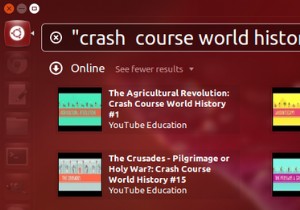 Ubuntuダッシュボードでニュース、トレント、Spotifyなどを検索[Linux] 