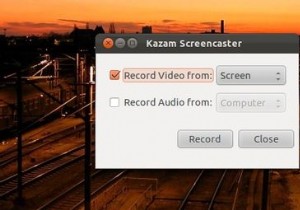 KazamScreencaster[Linux]を使用してスクリーンキャストビデオを簡単に作成 