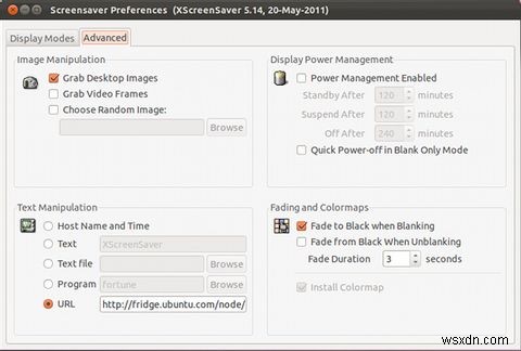 Ubuntu11.10でスクリーンセーバーを変更する方法 