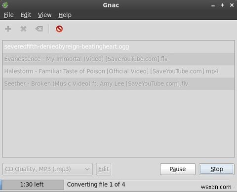 Gnacを使用してビデオファイルからオーディオを変換および抽出する方法[Linux] 