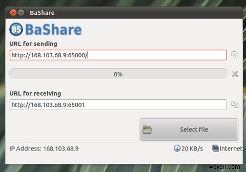 BaShareはあなたの友人のためにファイル転送を簡単にします[Linux] 