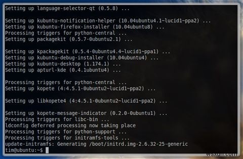 Ubuntu10.04でGNOMEとKDE4.5を切り替える方法 