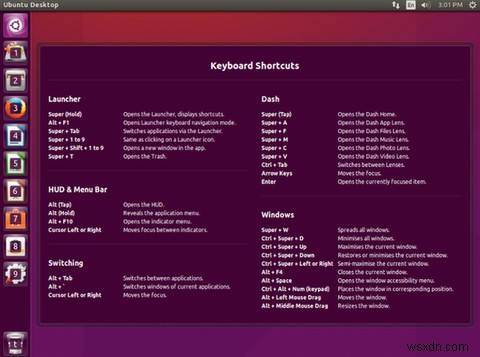 Unityの説明：Ubuntuのデフォルトのデスクトップ環境を見る 
