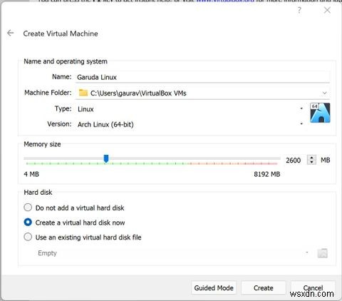 PCにGarudaLinuxをインストールする方法 