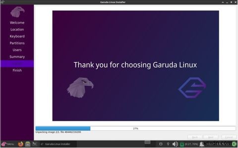 PCにGarudaLinuxをインストールする方法 