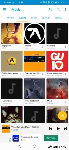 Android用の15の最高のオフライン音楽プレーヤーアプリ 