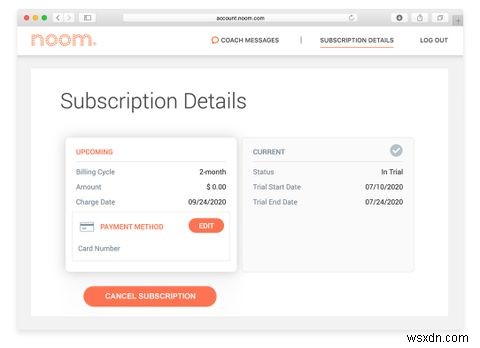 Noomサブスクリプションをキャンセルする方法 