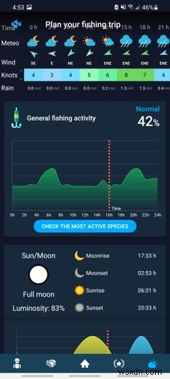 6つの最高の釣り予報アプリ 