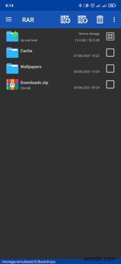 AndroidでZIPファイルを開く方法 