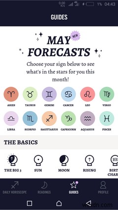 9つの最高の占星術と星占いアプリ 