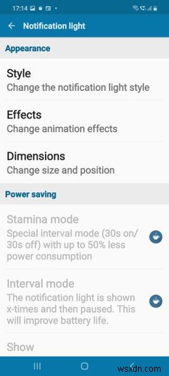 サムスンの携帯電話でLEDカメラのカットアウト通知を有効にする方法 