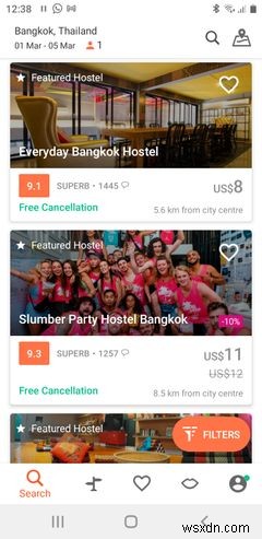 旅行中に滞在する安いまたは無料の場所を見つけるための6つのアプリ 
