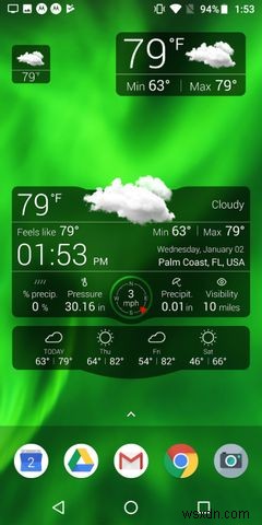 Android用の7つの最高の天気ウィジェット 