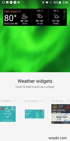 Android用の7つの最高の天気ウィジェット 