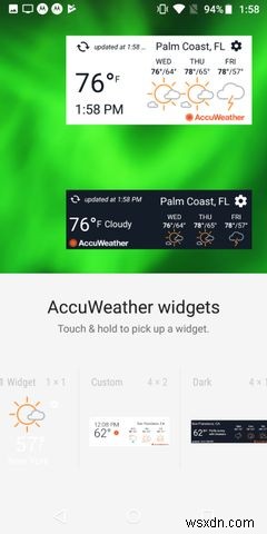 Android用の7つの最高の天気ウィジェット 