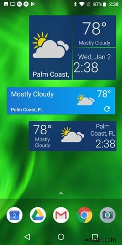 Android用の7つの最高の天気ウィジェット 