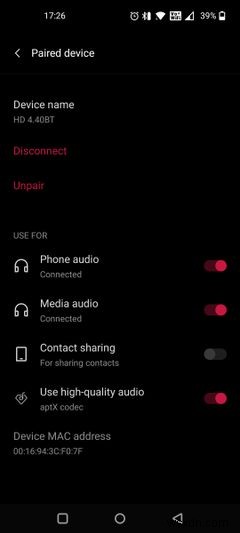 AndroidでBluetoothを使用してデバイスをペアリングする方法 