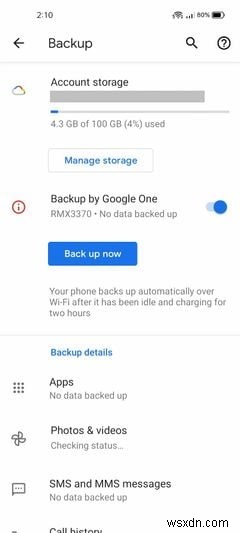 Google設定アプリで非表示のAndroid設定にアクセスする 