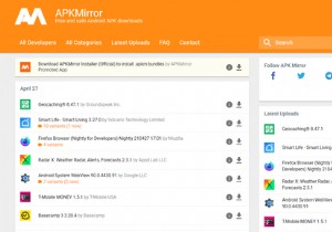 安全なAndroidAPKダウンロードのための7つの最高のサイト 
