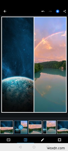 Androidで写真を組み合わせる方法 