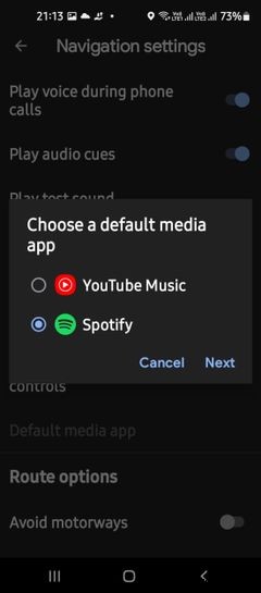 AndroidのGoogleマップで音楽コントロールを取得する方法 