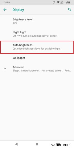 Androidで自動明るさをオフにする方法 