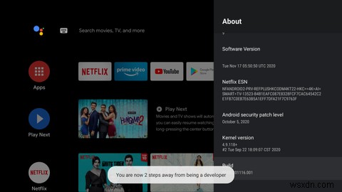 AndroidTVでADBを設定して使用する方法 