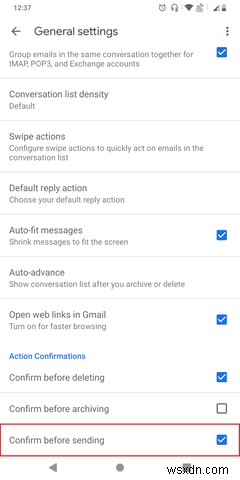 Gmailアプリでメールを送信する前に確認する方法 