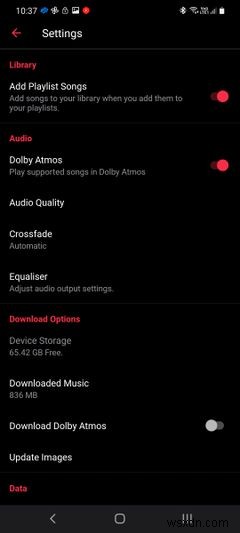 AndroidのAppleMusicでロスレスオーディオとハイレゾ音楽をストリーミングする方法 