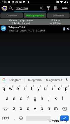 AndroidでTelegramシークレットチャットを移動またはバックアップする方法 