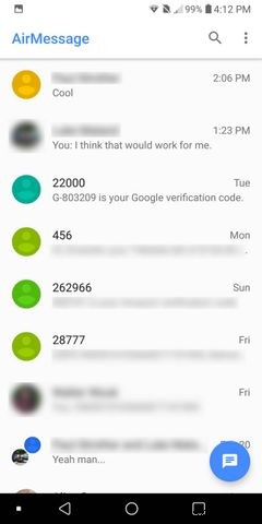 AirMessageとMacを搭載したAndroidでiMessageを使用する方法 