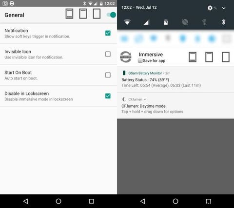 Androidタブレットで下部のシステムバーを非表示にする方法 