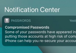 iPhoneで侵害されたパスワードを表示および管理する方法 