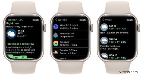 8つの最高のAppleWatch天気アプリ 